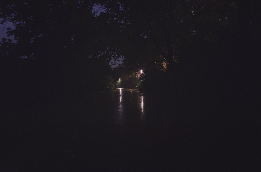 La nuit aux Buttes Chaumont
